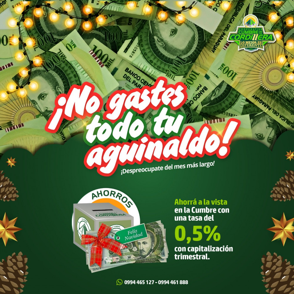 ¡No gastes todo tu aguinaldo!